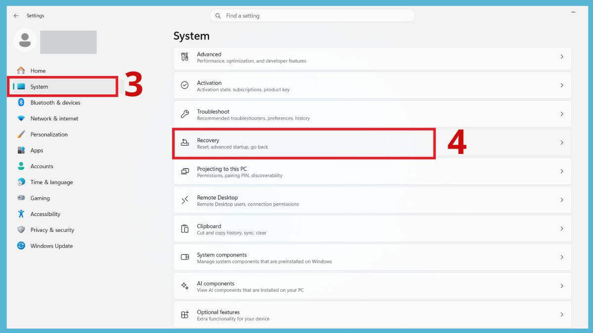 Khôi phục cài đặt gốc để loại bỏ Adware trên Windows (trường hợp nặng)