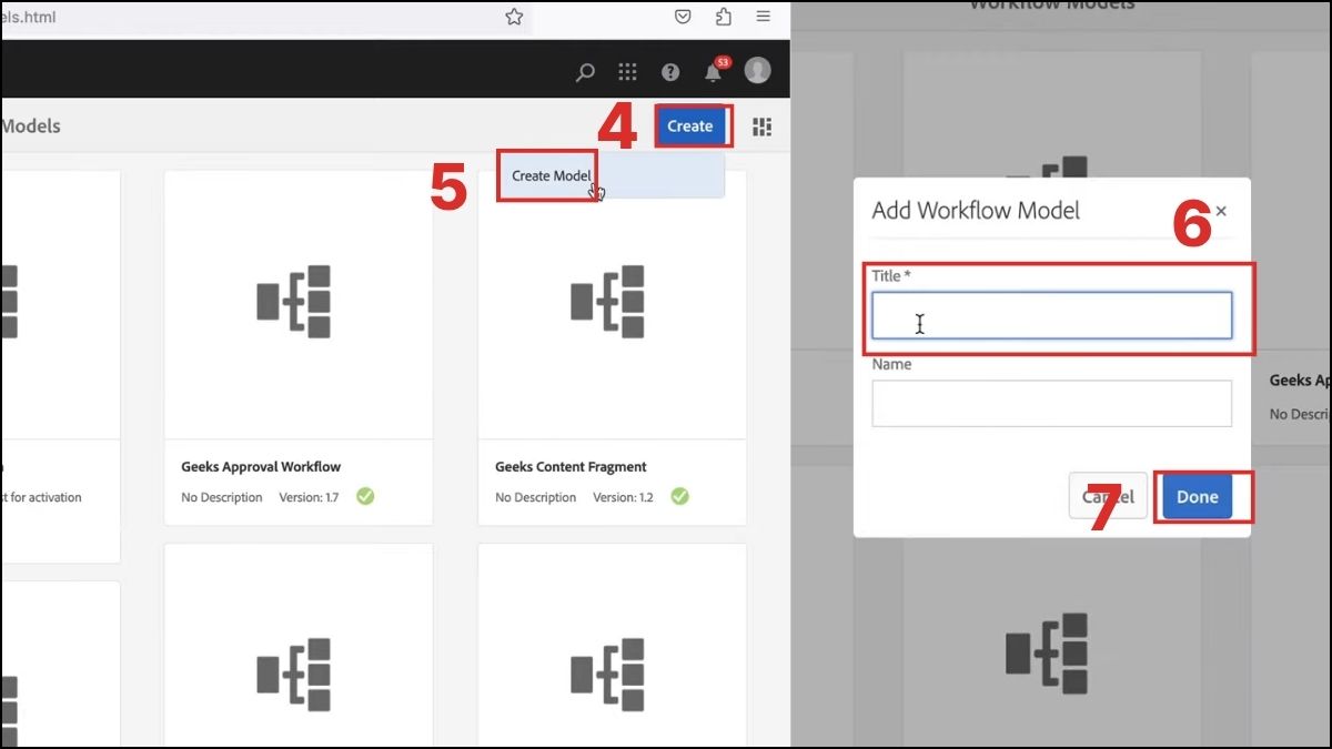 Workflow cơ bản trong AEM