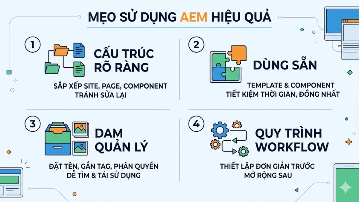 Mẹo sử dụng AEM hiệu quả cho người mới