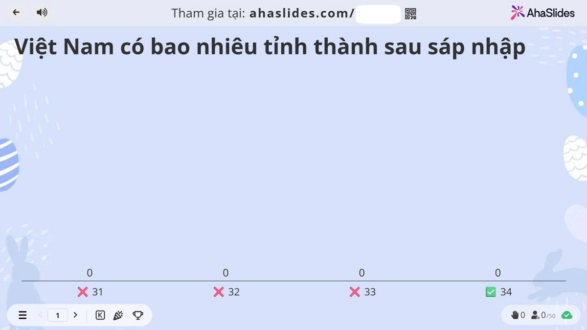 Thuyết trình và chia sẻ trên web AhaSlides