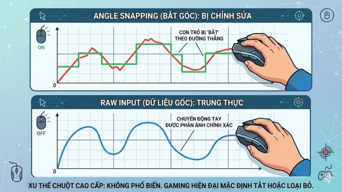 Angle Snapping có còn phổ biến trên chuột cao cấp không?