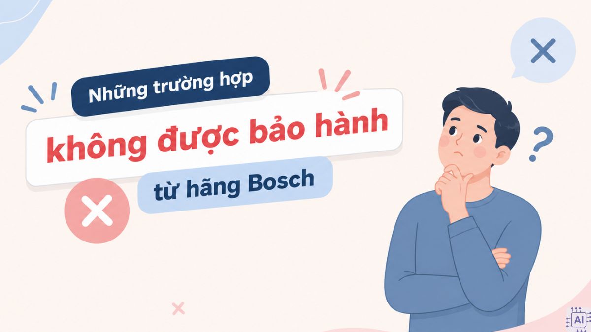Những trường hợp không được bảo hành từ hãng Bosch