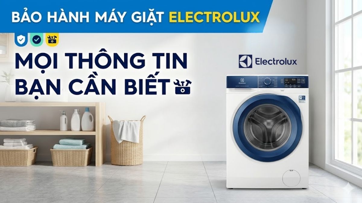 Bảo hành máy giặt Electrolux: Mọi thông tin bạn cần biết