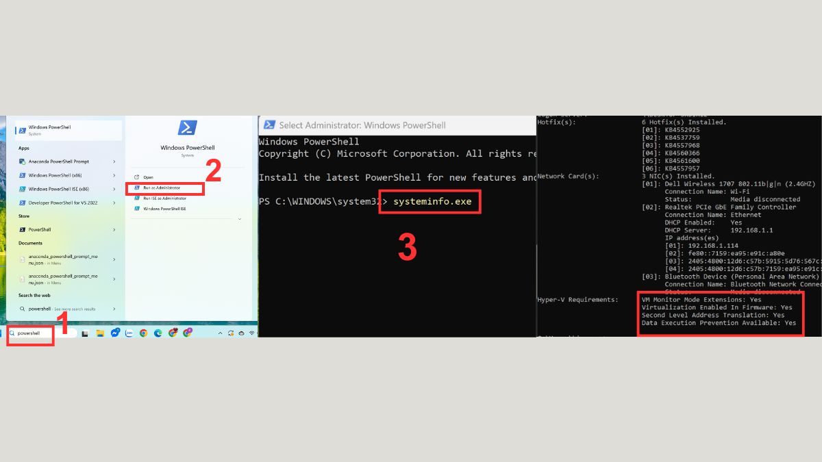 Cách kiểm tra Hyper-V sau khi kích hoạt