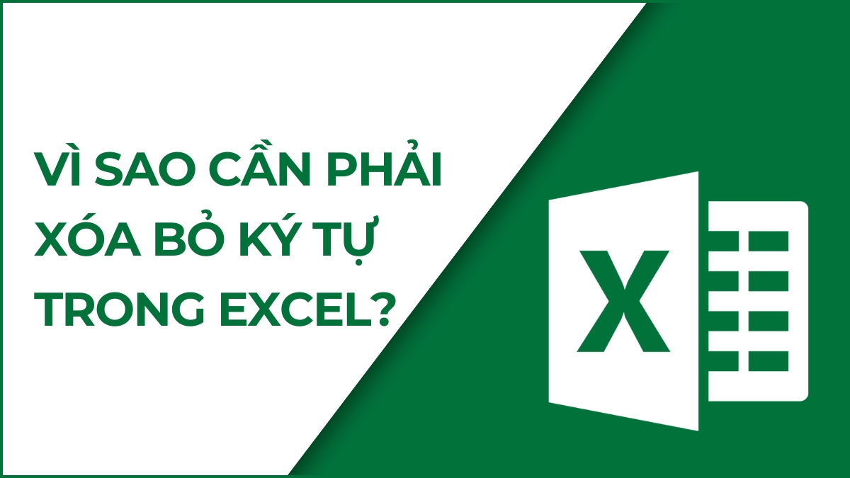 Nguyên nhân cần phải bỏ ký tự trong Excel