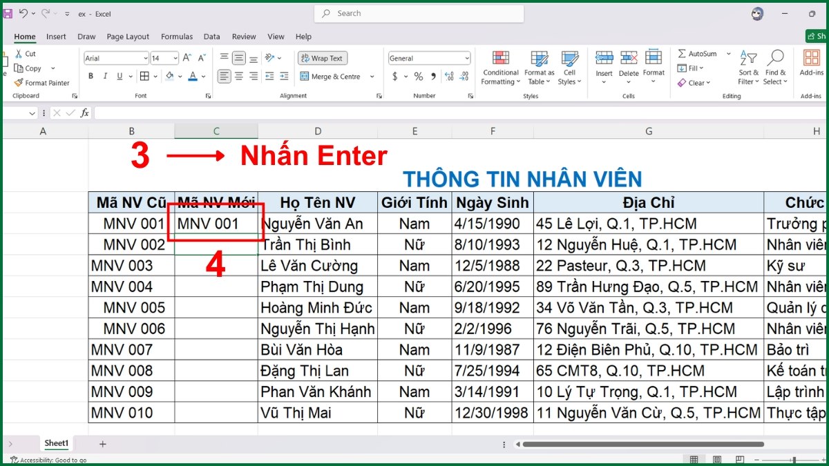 Dùng hàm TRIM và CLEAN để loại bỏ ký tự ẩn, dấu cách thừa