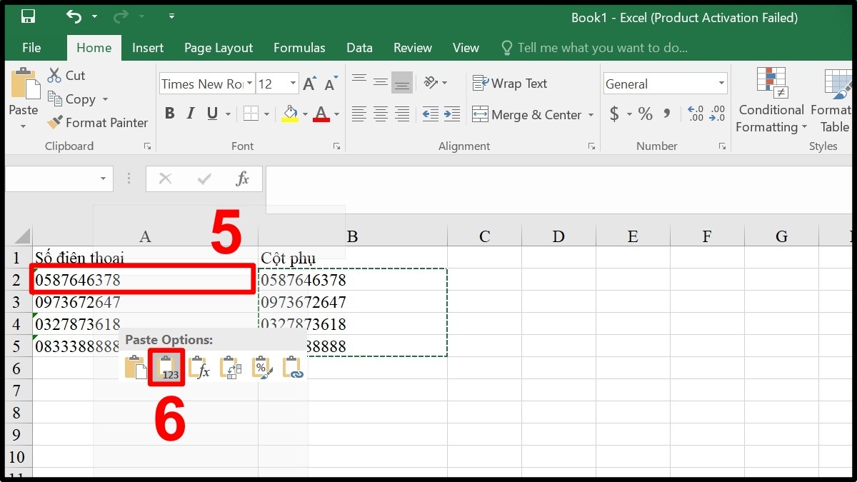Dùng hàm SUBSTITUTE để xóa khoảng trắng