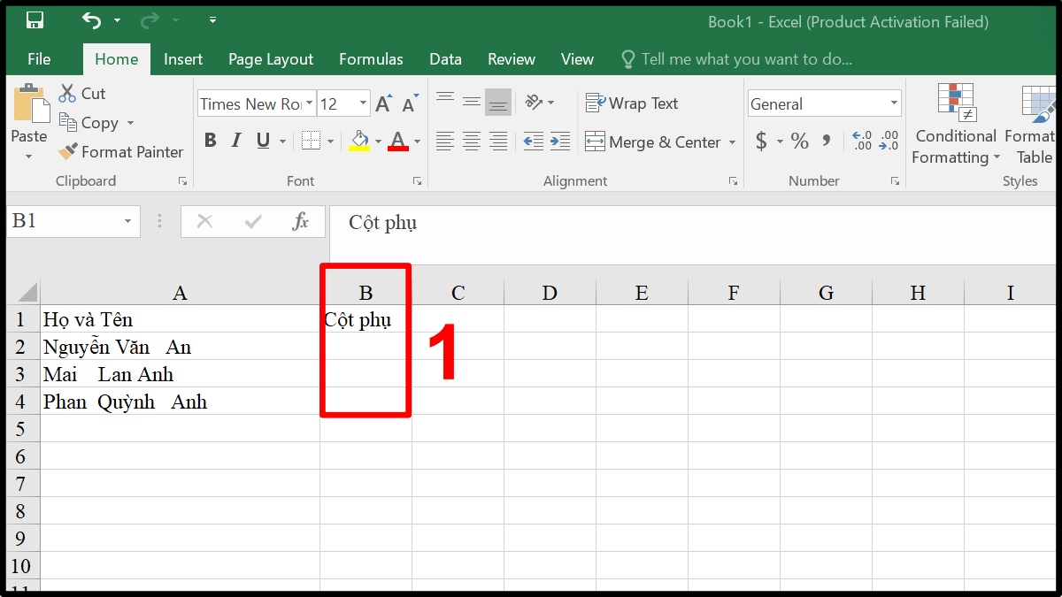 Sử dụng hàm TRIM để bỏ khoảng trắng trong Excel