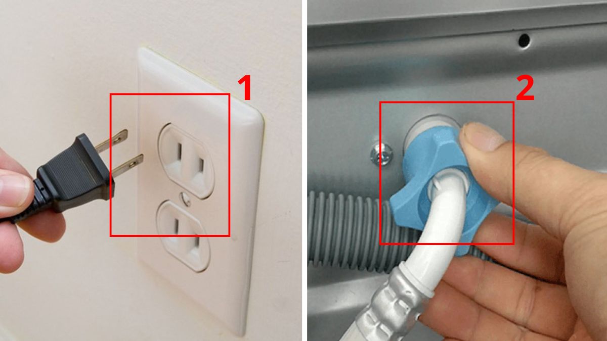 Cách làm sạch máy giặt sấy