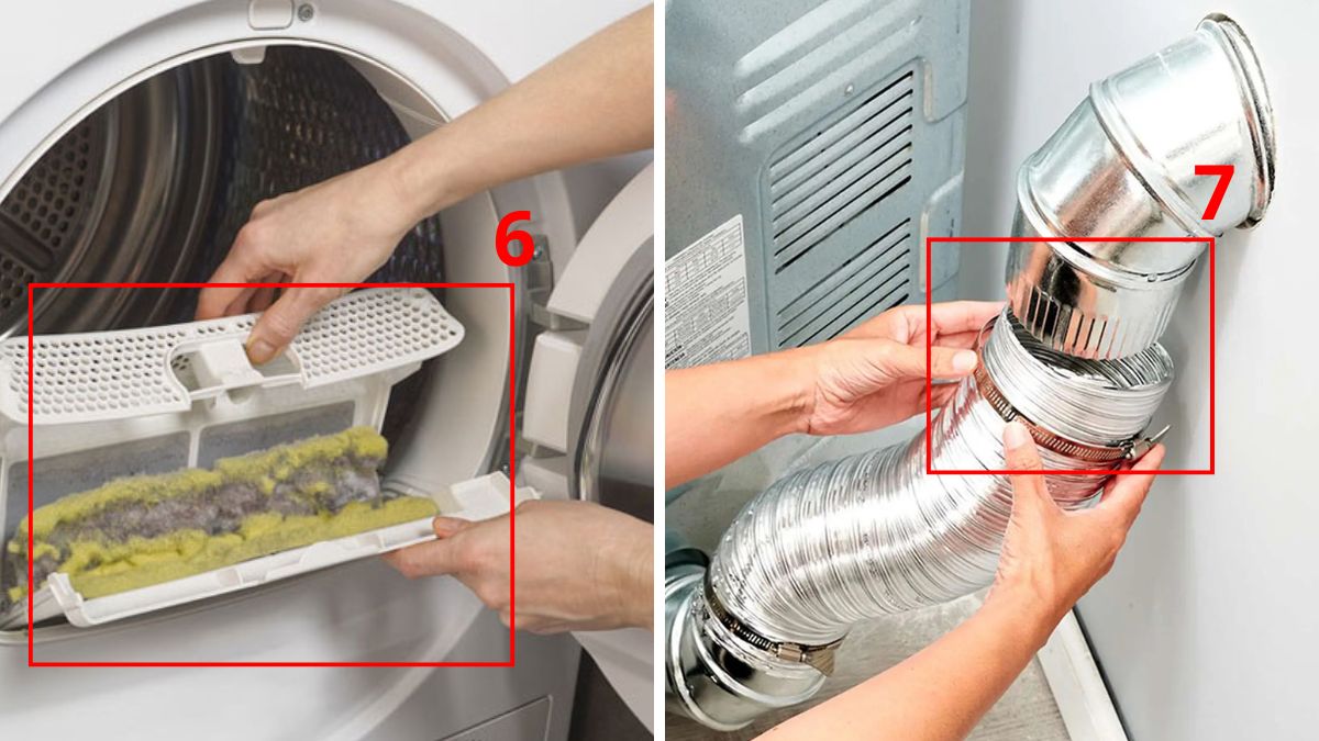 Cách làm sạch máy giặt sấy