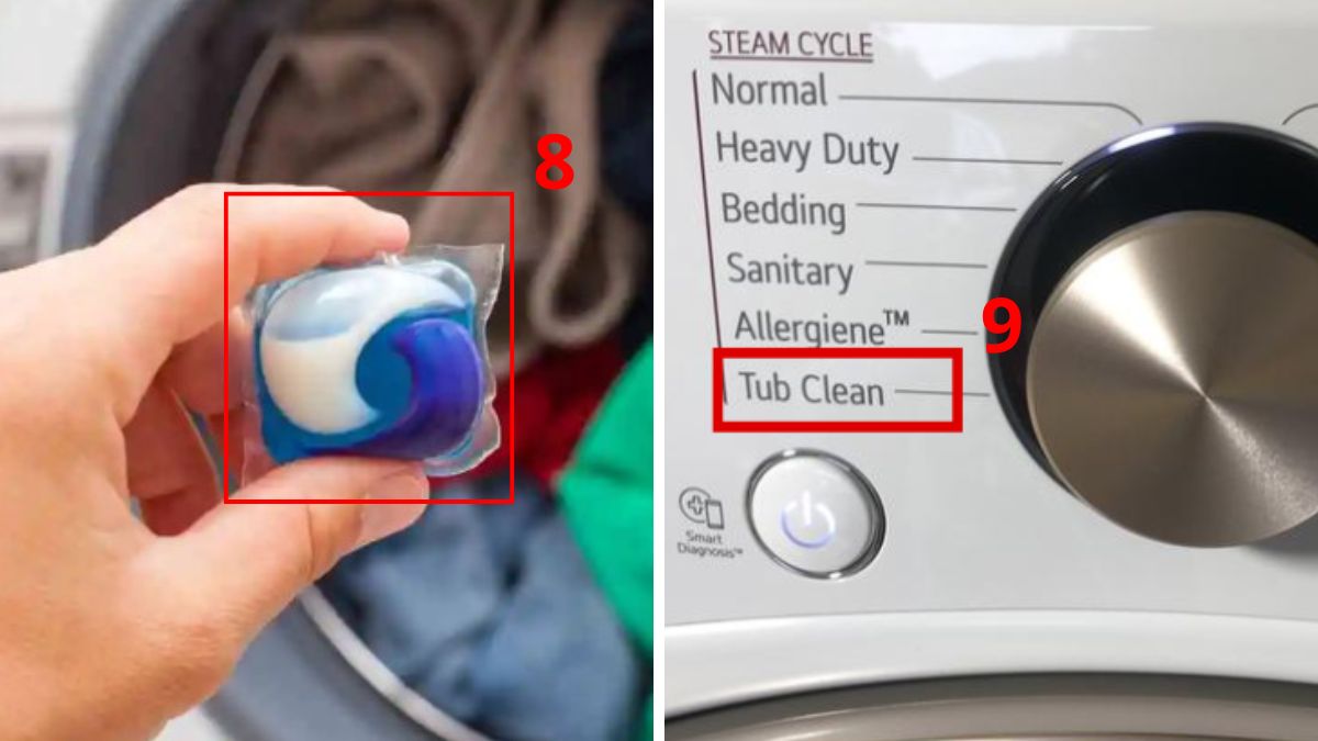 Cách làm sạch máy giặt sấy