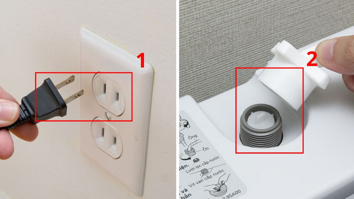 Cách làm sạch máy giặt cửa trên