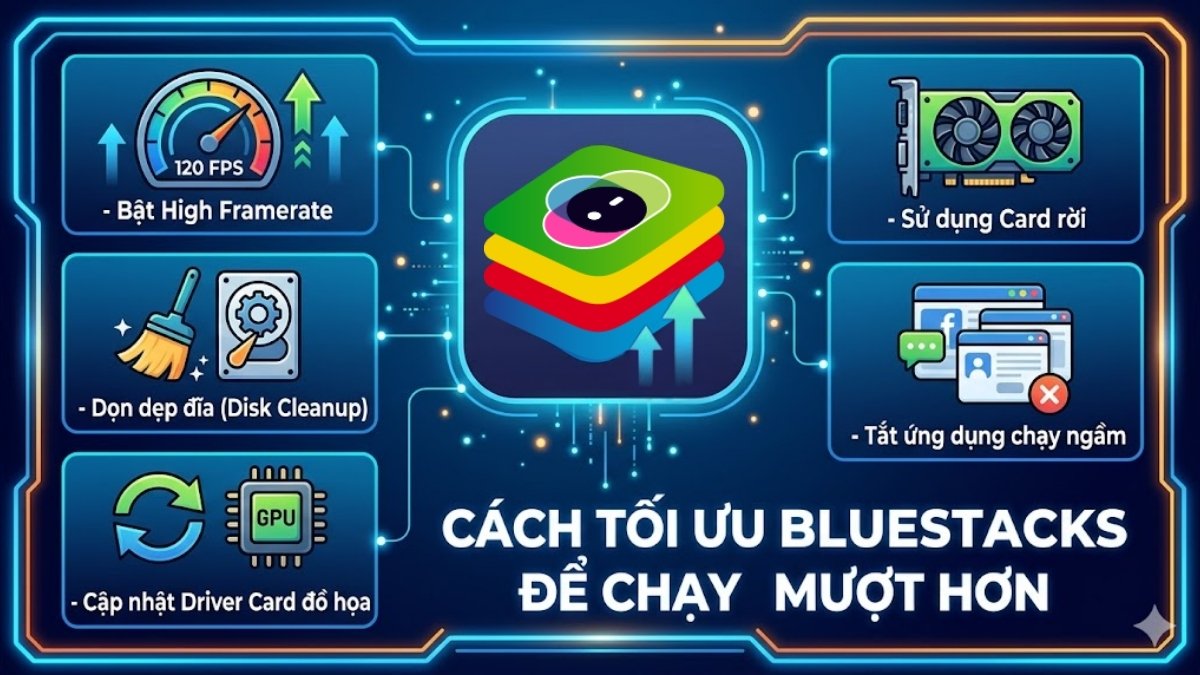 Cách tối ưu BlueStacks để chạy mượt hơn