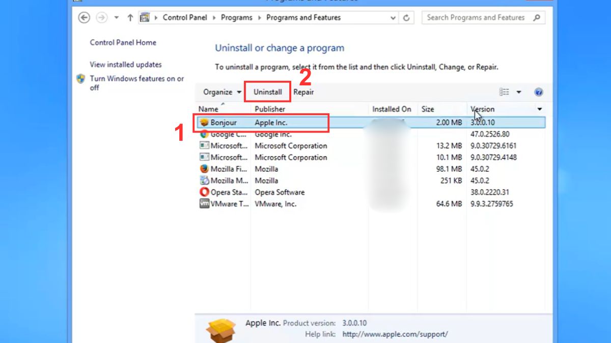 Hướng dẫn cách gỡ Bonjour khỏi Windows (nếu không sử dụng tới)