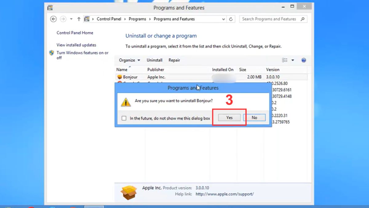 Hướng dẫn cách gỡ Bonjour khỏi Windows (nếu không sử dụng tới)