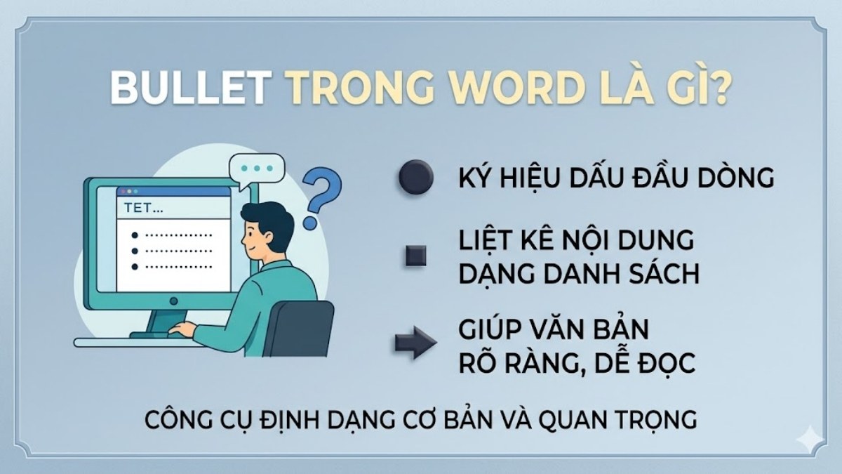 Định nghĩa về Bullet trong Word