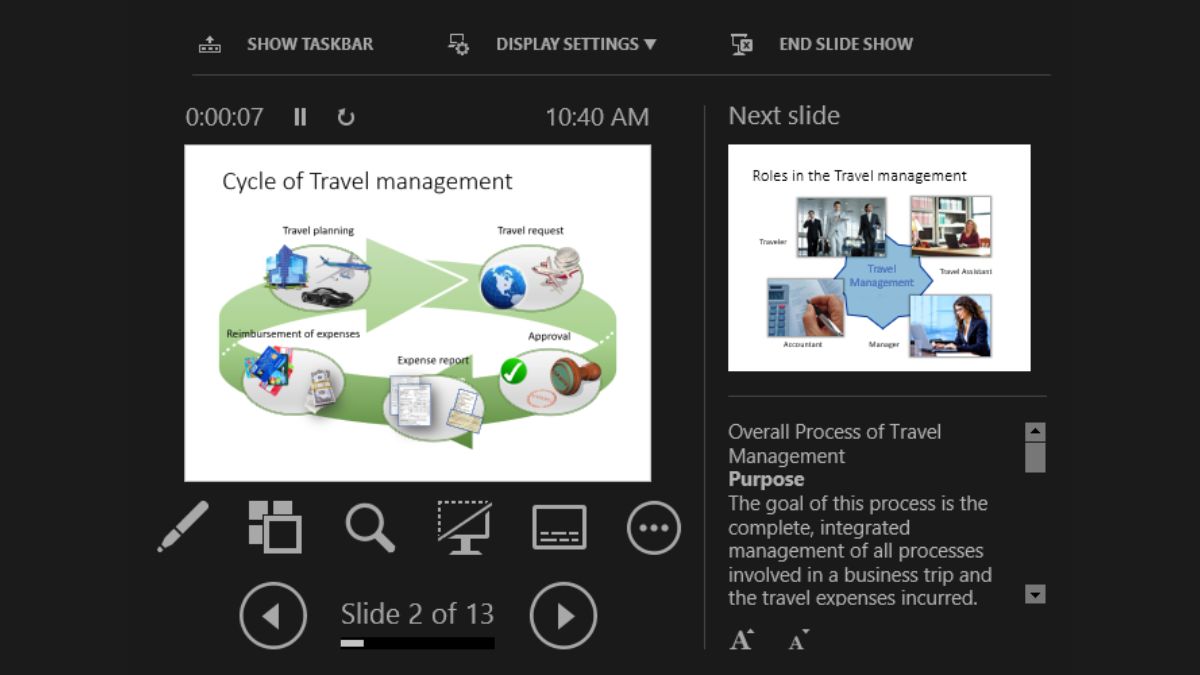 Chuẩn bị sẵn ghi chú để dùng với Presenter View