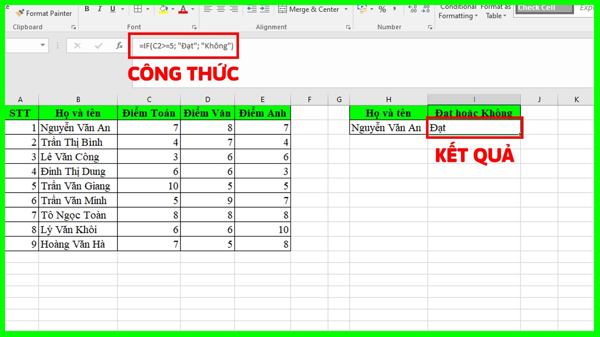 Hàm IF nâng cao trong Excel