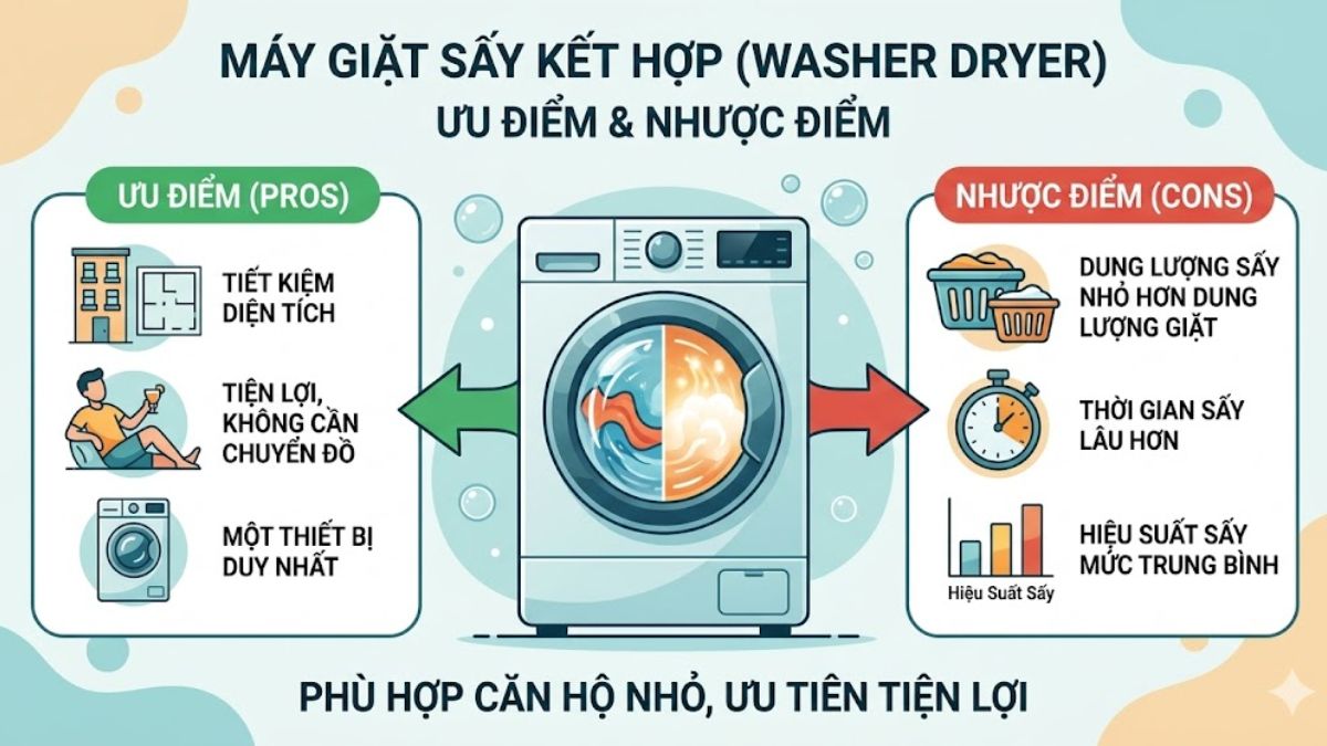 Máy giặt sấy kết hợp (Washer Dryer)
