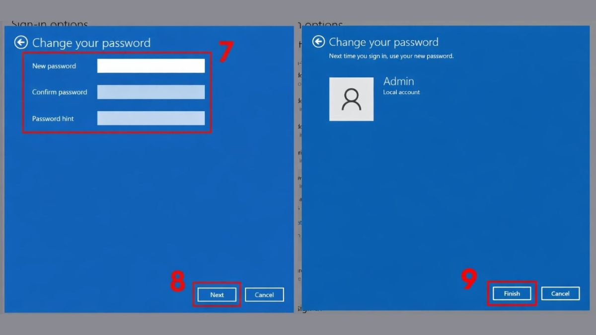 Cách đặt mật khẩu máy tính Win 10 trong Settings