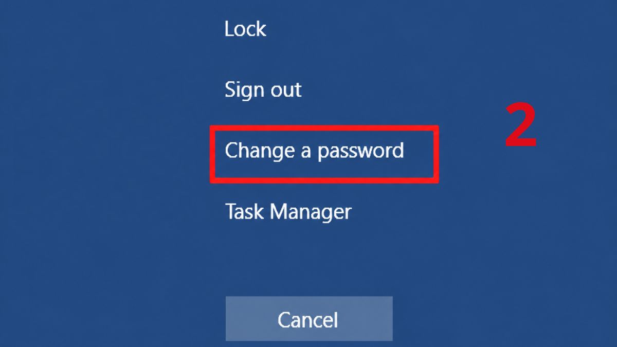 Cách đặt mật khẩu máy tính Win 10 bằng tổ hợp phím Ctrl + ASlt + Delete