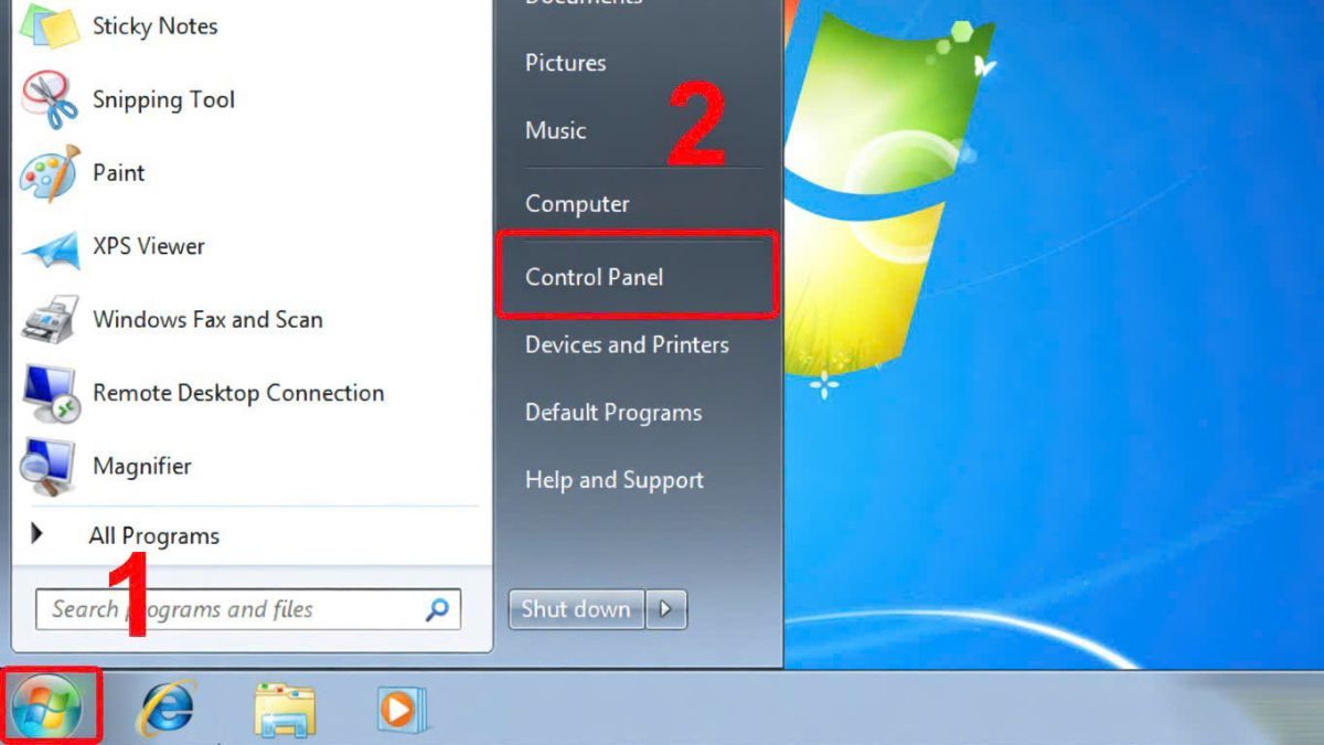 Cách cài mật khẩu máy tính Windows 7