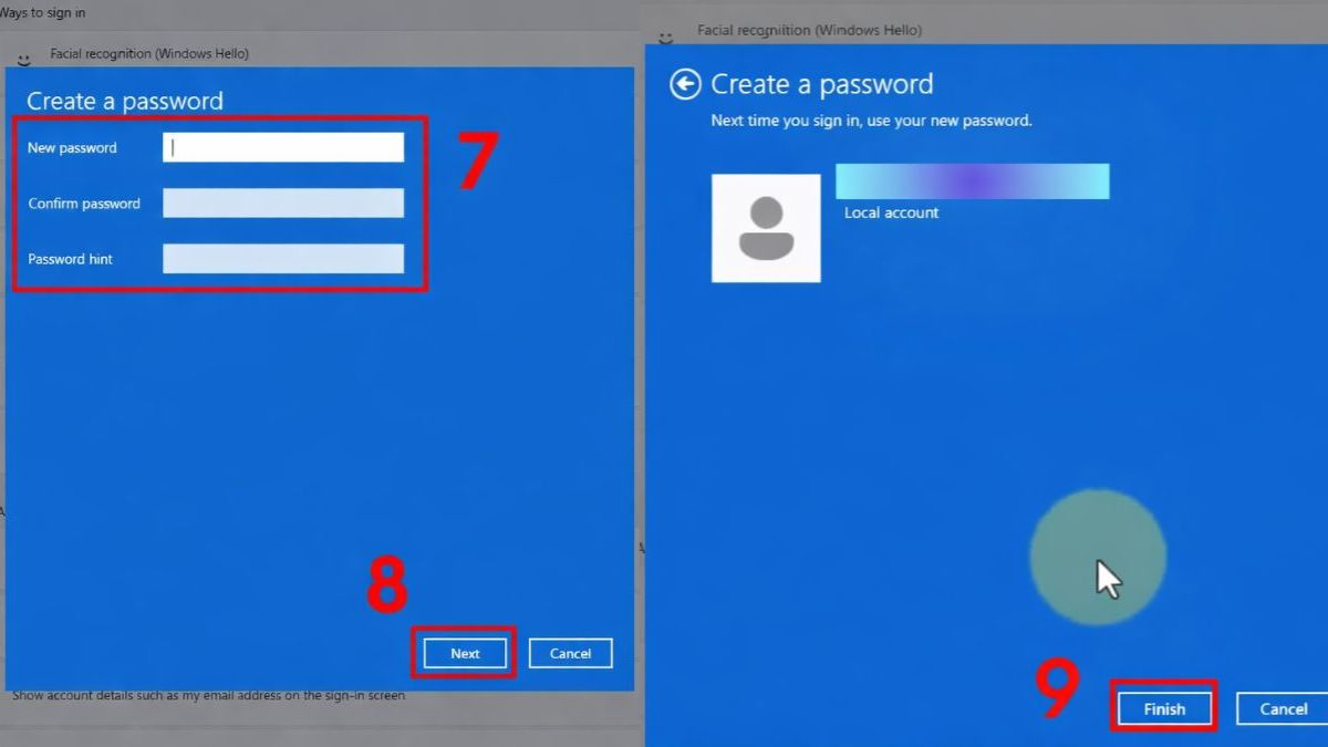 Đặt mật khẩu máy tính Windows 11 qua Settings