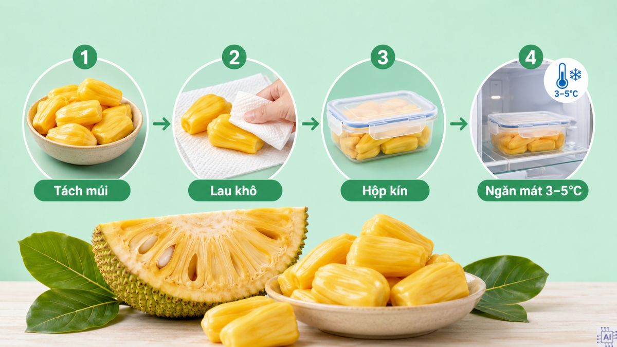Cách bảo quản mít trong tủ lạnh được lâu, giữ nguyên độ giòn ngọt