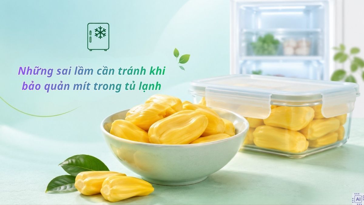Những sai lầm cần tránh khi bảo quản mít trong tủ lạnh