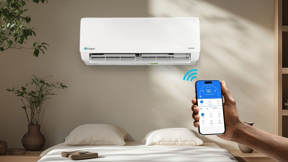 Sử dụng ứng dụng điện thoại để mở điều hòa Casper mà không cần điều khiển