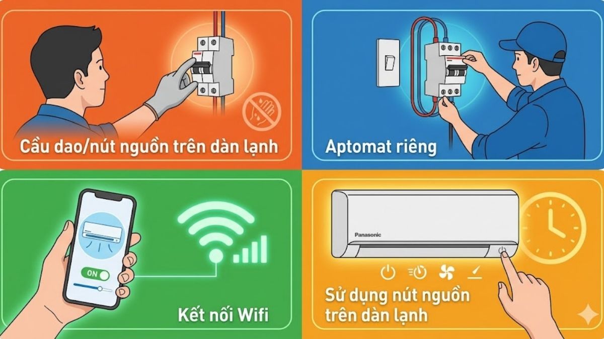 Một vài lưu ý khi bật điều hòa Panasonic không cần remote