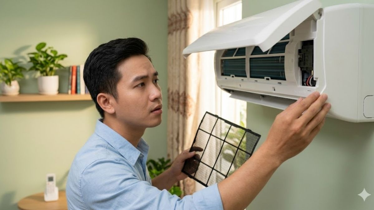 Không tìm thấy nút nguồn trên dàn lạnh