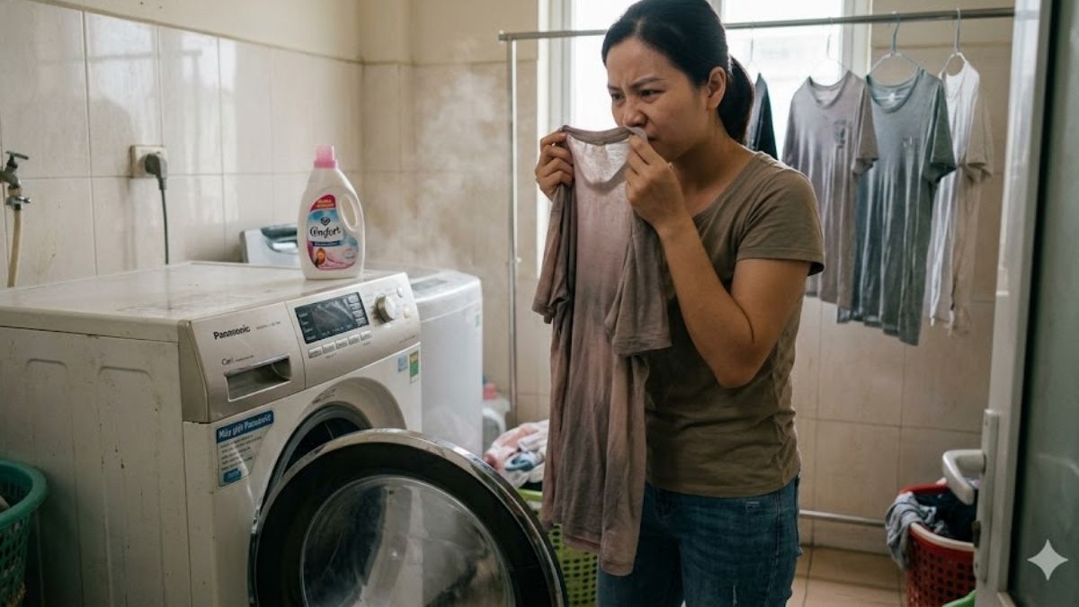 Tình trạng quần áo không thơm sau khi giặt