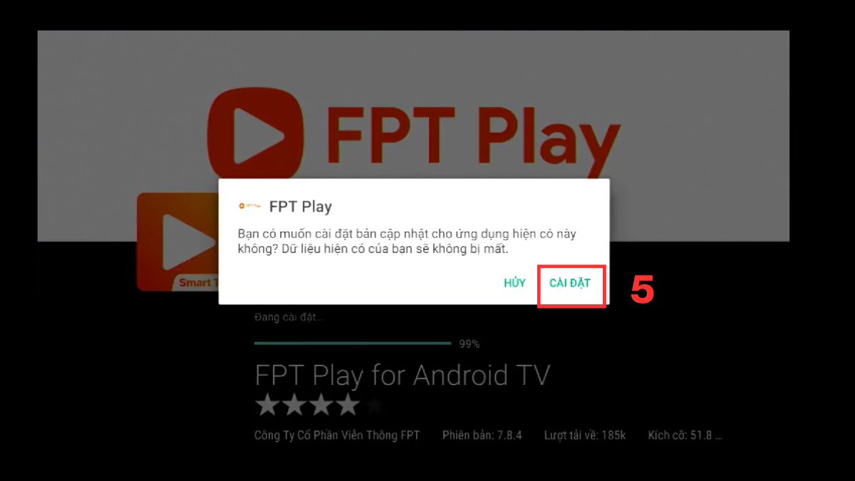 Hướng dẫn cập nhật FPT Play phiên bản mới nhất trên tivi
