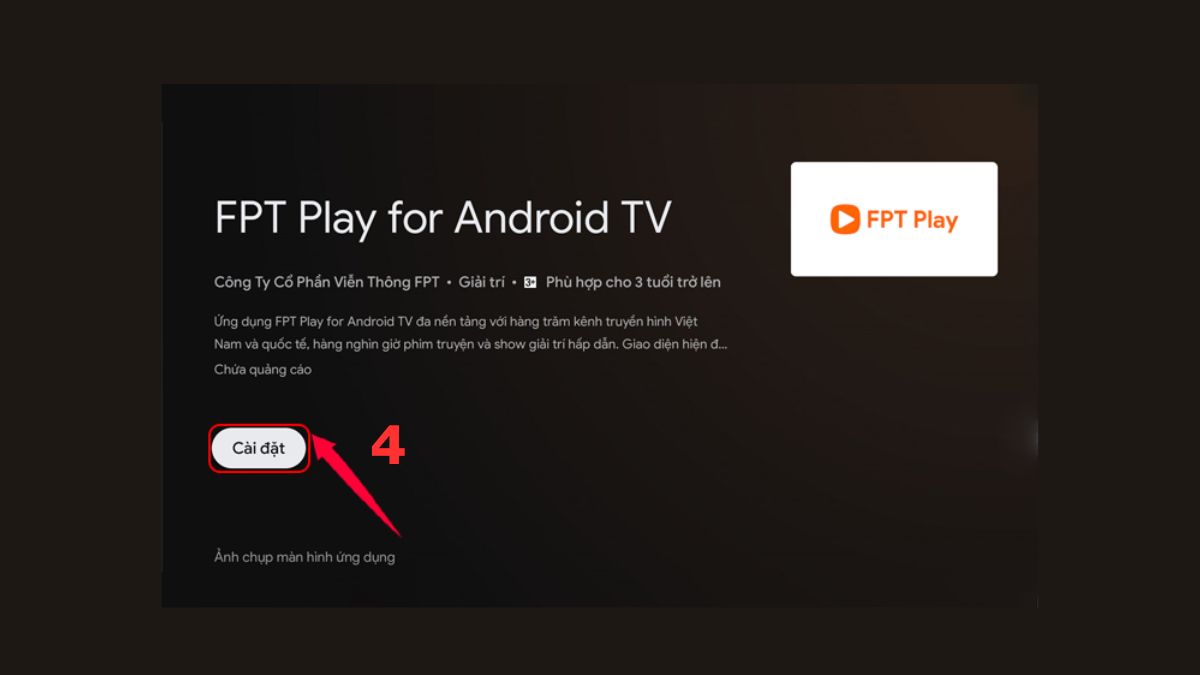 Cách cài đặt FPT Play trên Google TV