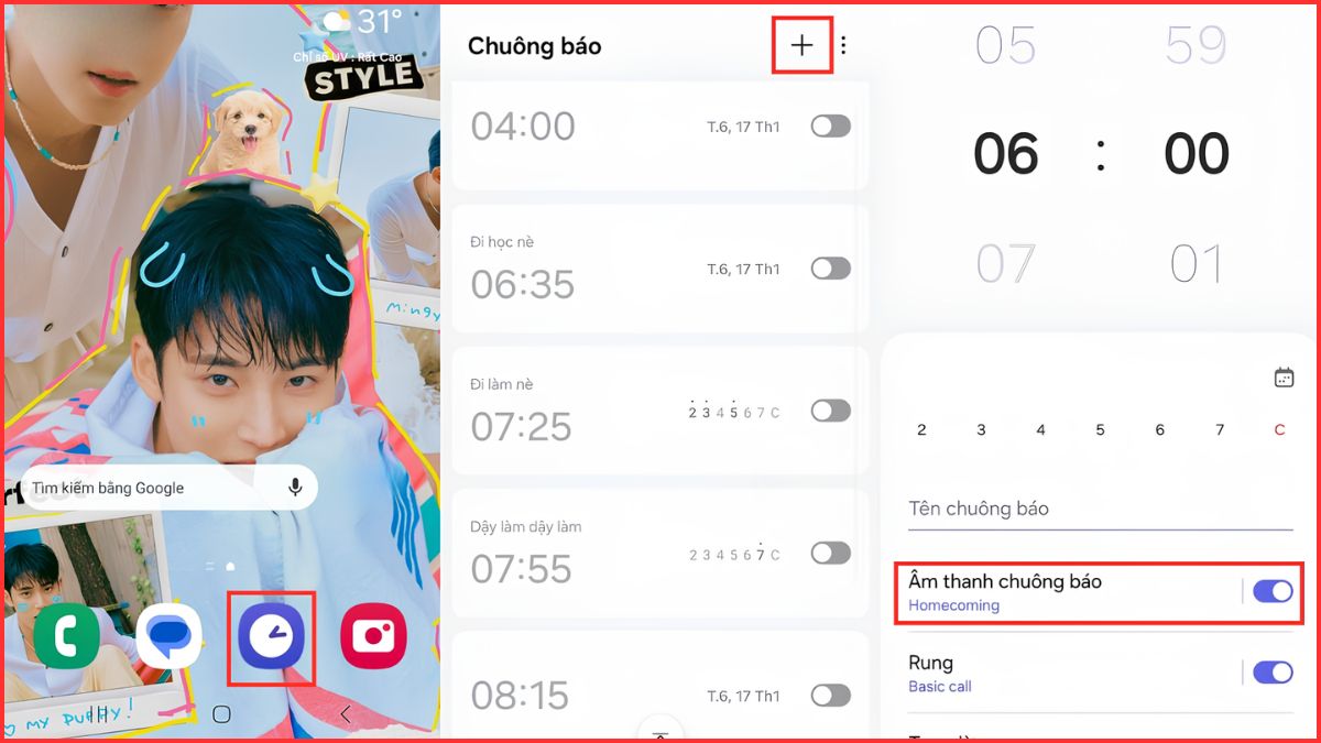Cài nhạc chuông cho báo thức trên điện thoại Android