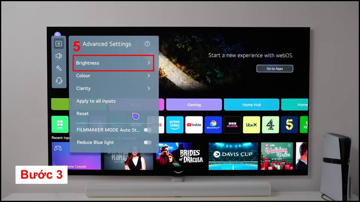 Chỉnh độ sáng Tivi LG trong cài đặt nâng cao