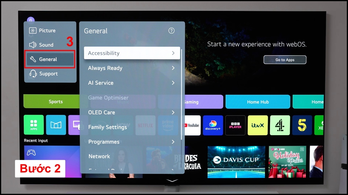 Tắt chế độ tiết kiệm điện (Energy Saving) để chỉnh độ sáng trên tivi LG