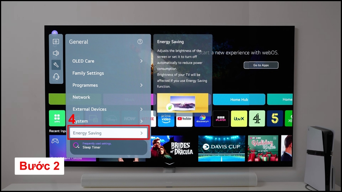 Tắt chế độ tiết kiệm điện (Energy Saving) để chỉnh độ sáng trên tivi LG
