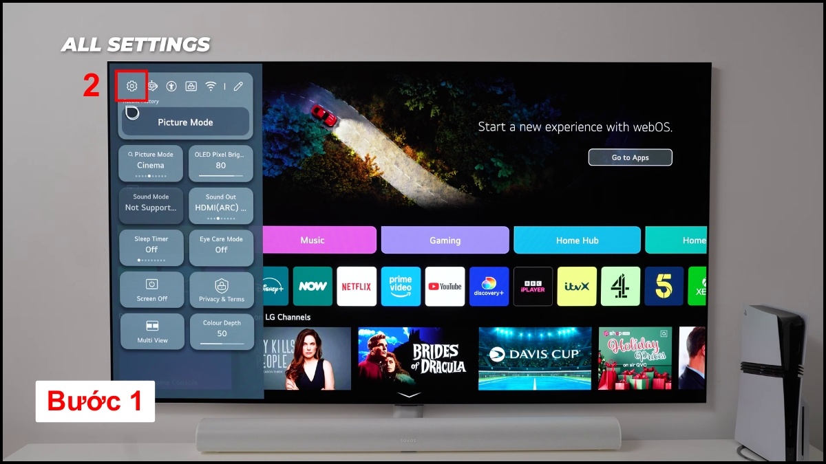 Chỉnh độ sáng Tivi LG cho từng chế độ hình ảnh