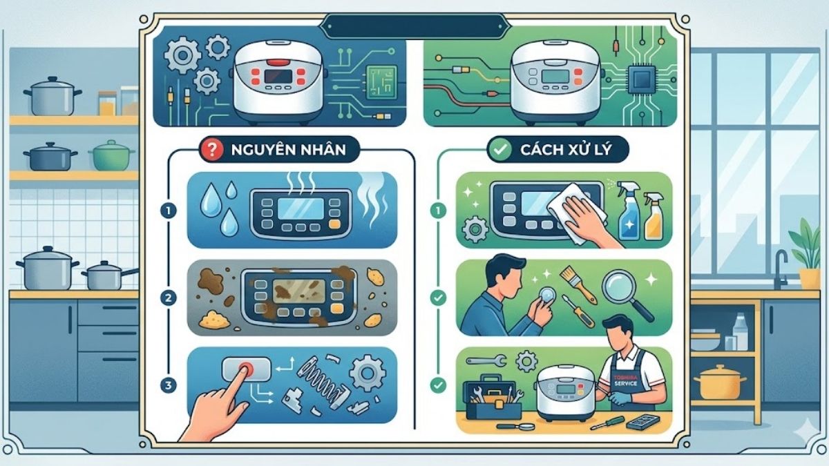 Cách xử lý lỗi nút bấm hẹn giờ không hoạt động