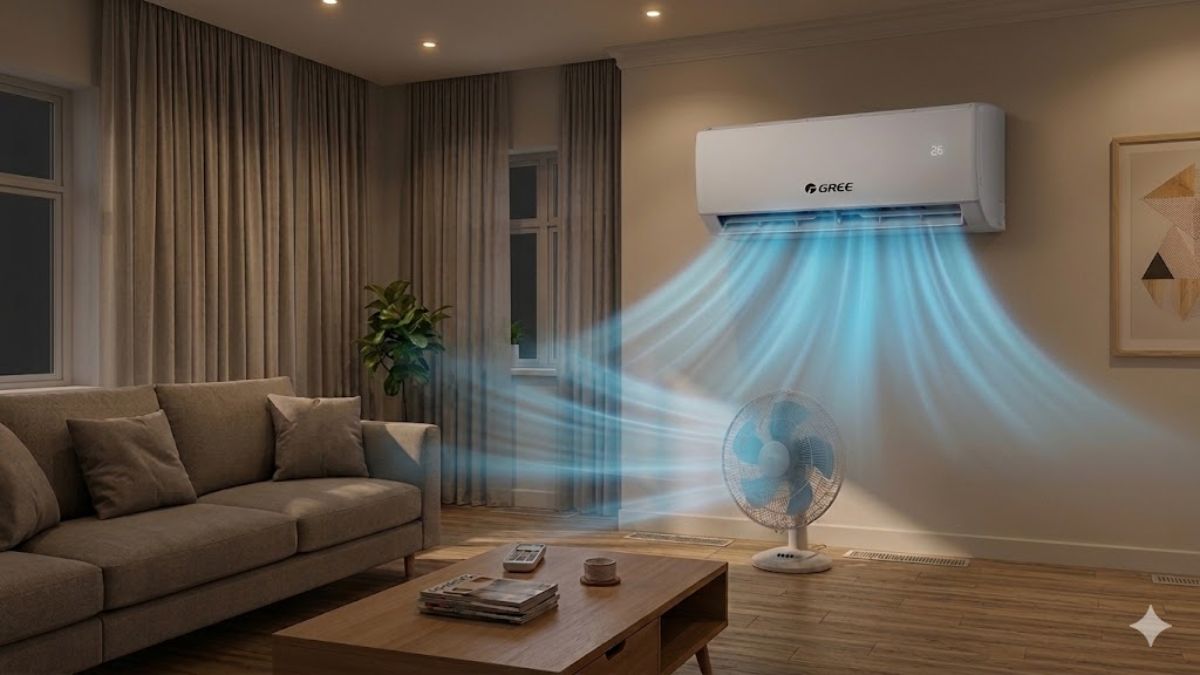 Kết hợp thêm quạt máy để tăng hiệu quả làm lạnh