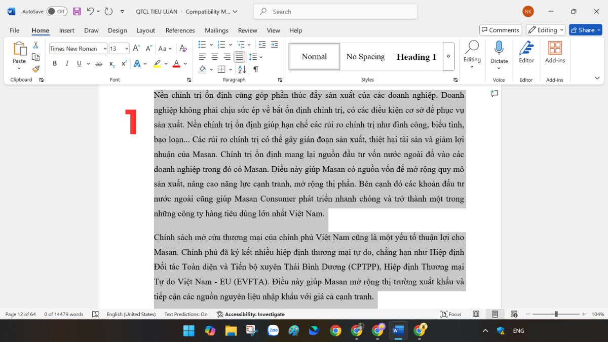 Hướng dẫn chia trang Word thành hai cột