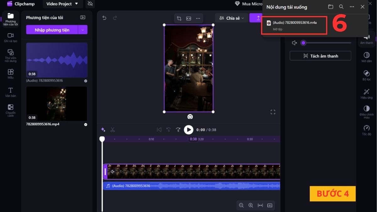 Hoàn tất quá trình chuyển video sang MP3