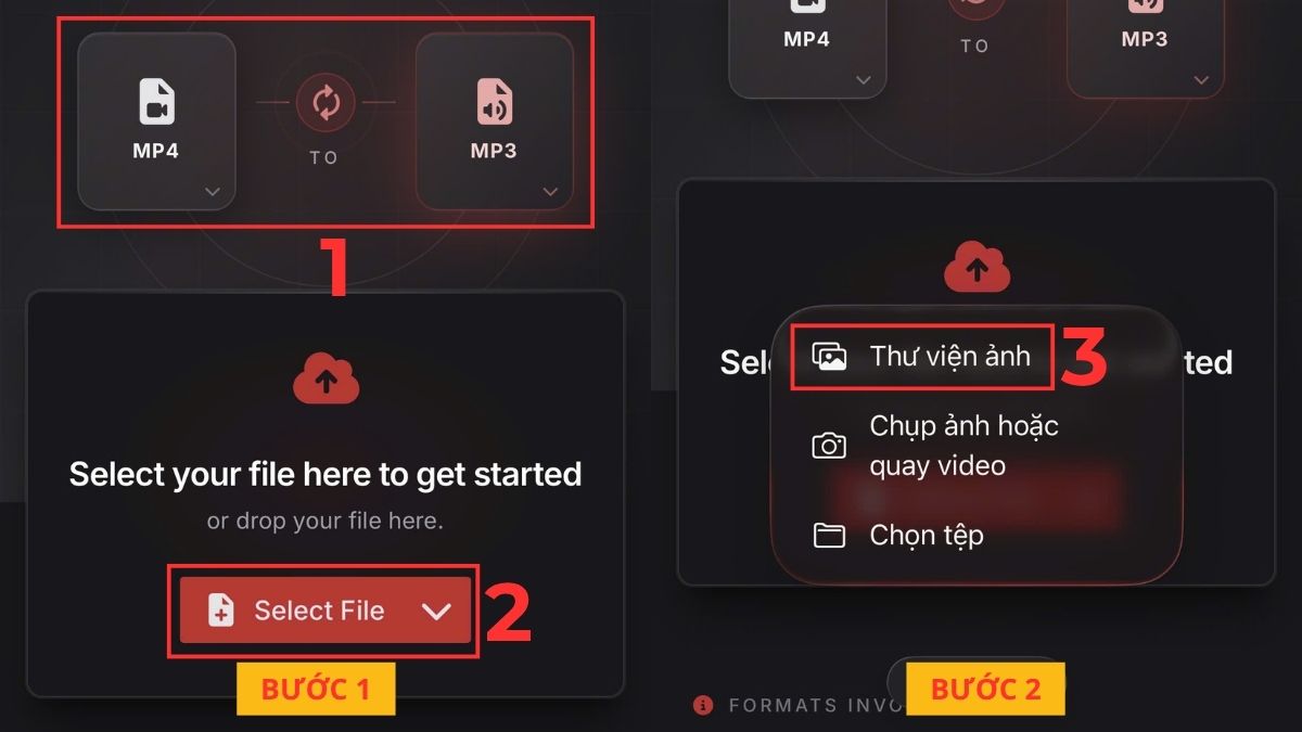 Chuyển đổi video sang mp3 bằng CloudConvert