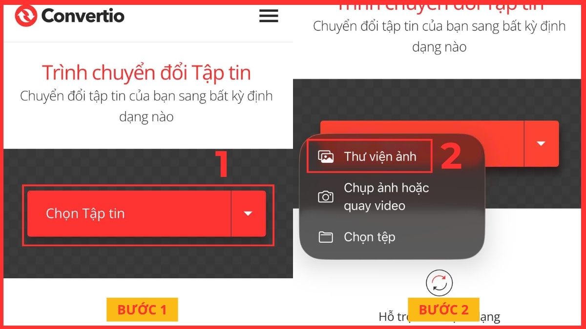 Chuyển đổi video sang mp3 bằng Convertio