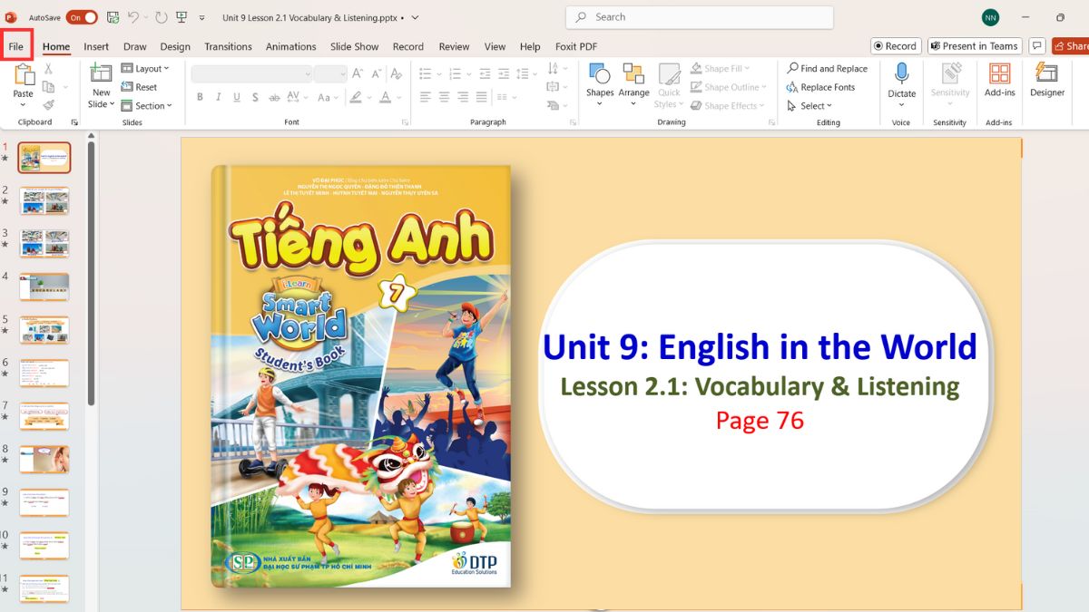 Sử dụng Create Handouts để chuyển file PowerPoints sang Word