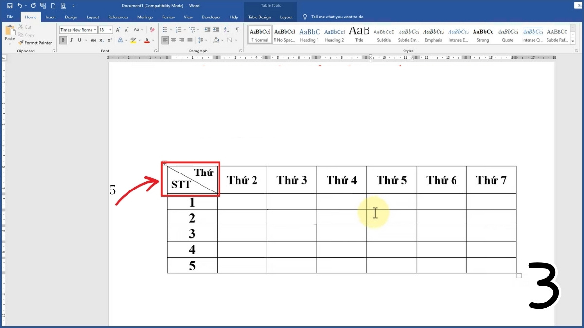 Dùng kết hợp Cell Split và Format để tạo gạch chéo