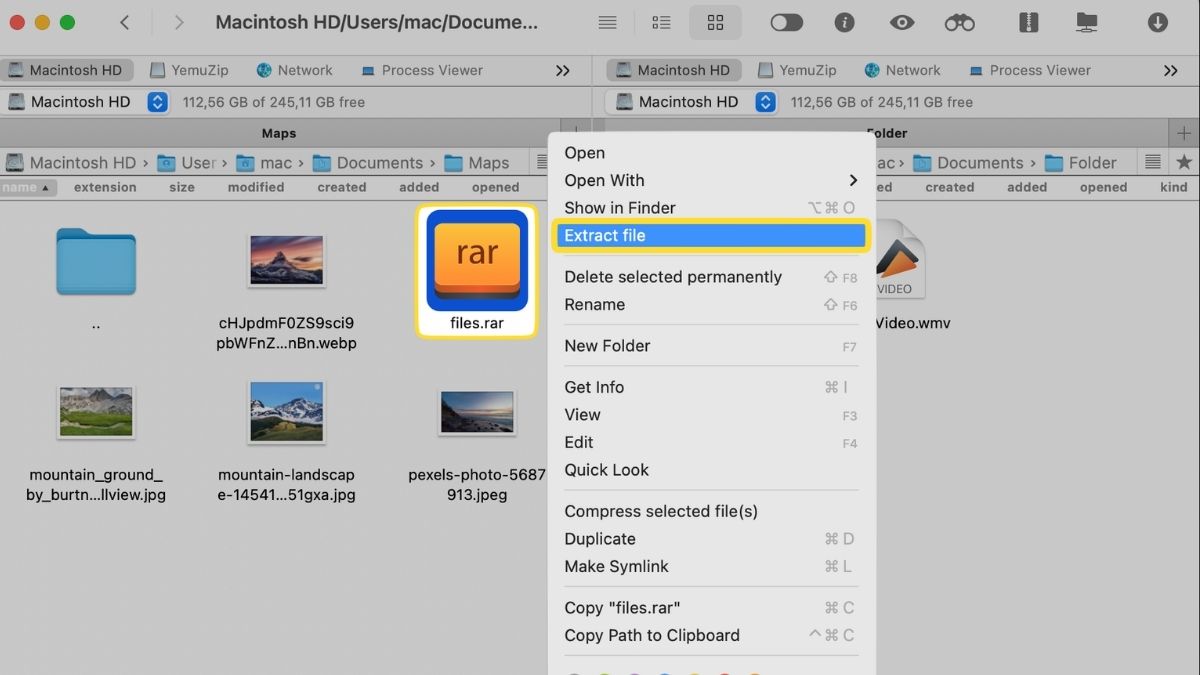 Giải nén file RAR trên MacBook không thành do lỗi file