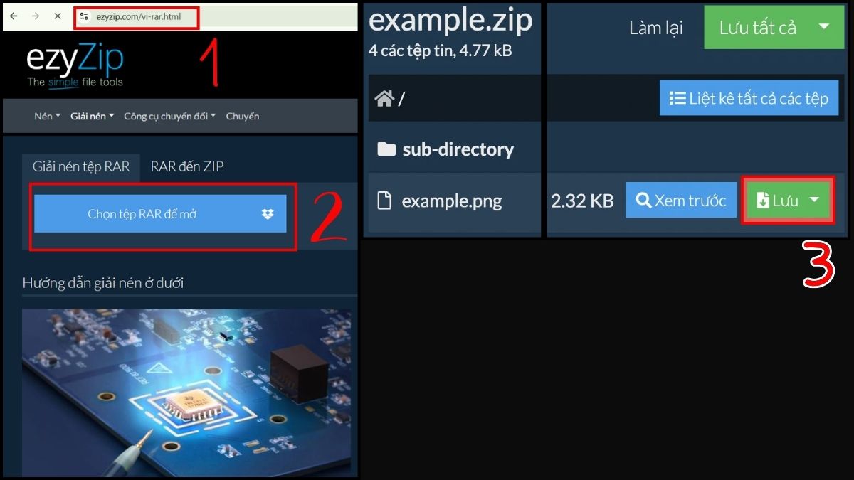 Cách giải nén RAR trên MacBook qua ezyZip